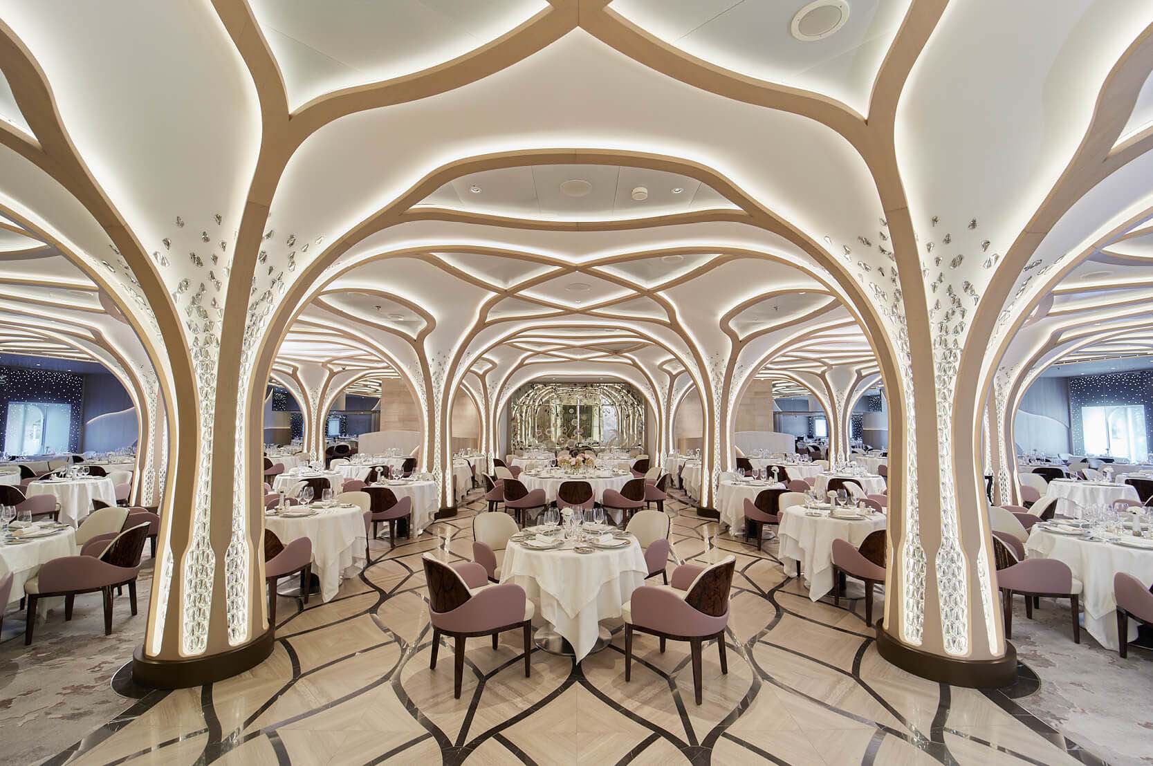 A work of art: Compass Rose restaurant.