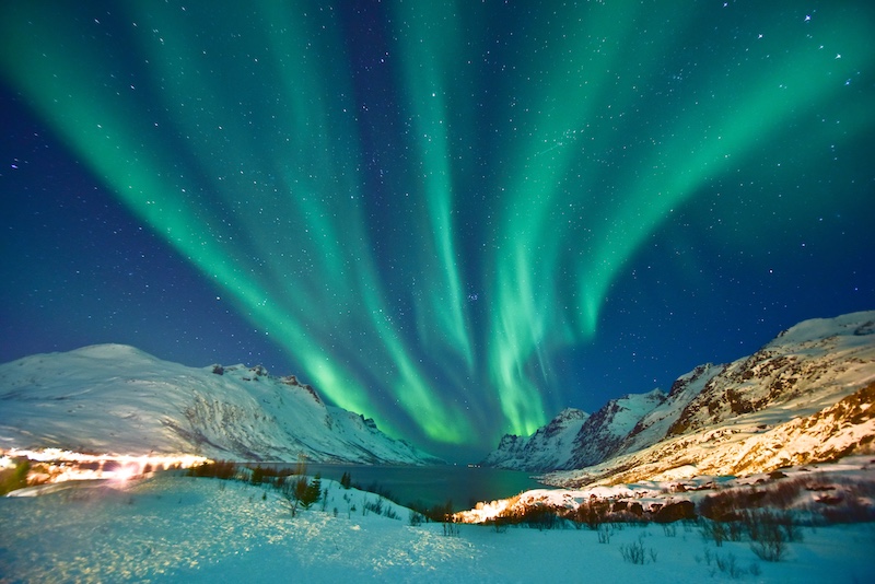 Aurora Borealis (Northern Lights) in Ersfjordbotn, Tromsø, Norway. Photo: Getty Images Aurora Borealis (Northern Lights) in Ersfjordbotn, Tromsø, Norway. Photo: Getty Images