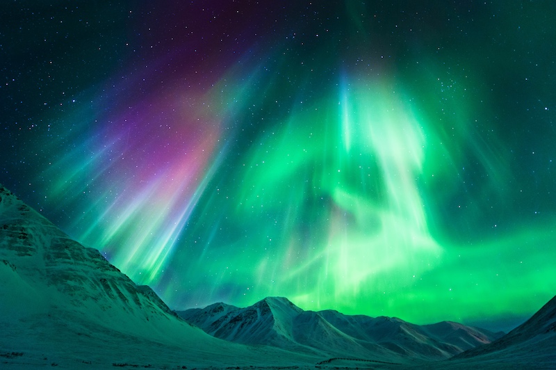 The Northern Lights near the Atigun Pass (North of Fairbanks), Alaska, USA. Photo: Getty Images The Northern Lights near the Atigun Pass (North of Fairbanks), Alaska, USA. Photo: Getty Images