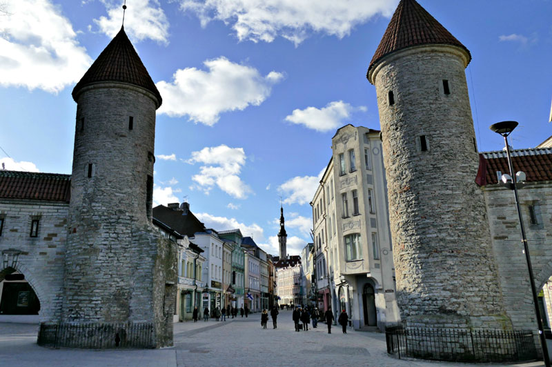Front entrance gates to Tallinn Old Town