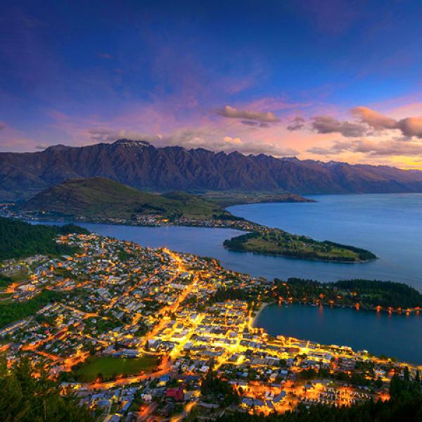 Aerial view of Queenstown